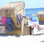 Strand mit Strandkörben